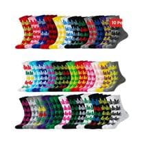Meias Masculinas De Cano Médio, 10 Pares, Estilo Folha De Bordo, Macias E Respiráveis, Para Skate E - XISHUNIAO