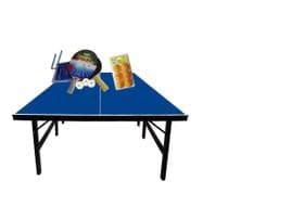 MESA PING PONG MDP 15mm KLOPF 1013 OFICIAL + KIT Completo Klopf 5031 + Kit bolinhas cor laranja Klopf 5076 - Ginastic Klopf