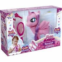 Meu Amigo Unicornio Boneco Com Espelho E Escova Para Meninas Divertido - Mister Brinque