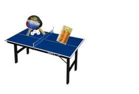 MINI MESA PING PONG Júnior MDP 12mm KLOF 1003 + Kit 5055 + Kit 6 Bolinhas Laranja - Klopf
