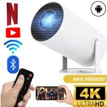 Mini Projetor Portátil 4k Android Full Hd Smart Wifi Cinema imagens otimizadas - LIPPIN