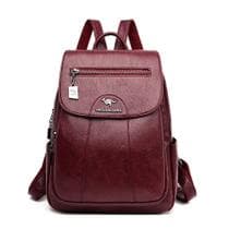 Mochila Bolsa Feminina Couro Pu Viagem, Trabalho Faculdade - Ninabag