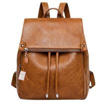 Mochila Bolsa Feminina de Costas Media Casual em material sintético Resistente Trabalho Passeio Faculdade Dia a Dia Reforçada Elegante - Generico