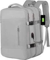 Mochila Viagem Impermeável Expansivel Grande Bagagem De Mão Low Cost 40 Litros CINZA - CodaTech