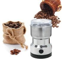 Moedor Multifuncional Café Grão Sementes Especiarias Elétrico Inox Portátil 220V 4 Lâminas Cafeteira - Universal