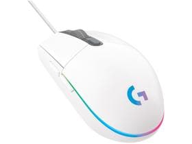 Mouse Gamer Logitech G203 LIGHTSYNC RGB, Efeito de Ondas de Cores, 6 Botões Programáveis e Até 8.000 DPI, Branco - 910-005794