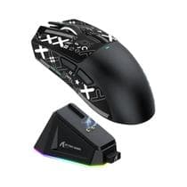Mouse Gamer Sem Fio Attack Shark X11 Com Sensor PixArt PAW3311, Dock De Carregamento E Adesivo