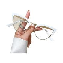 Óculos De Leitura Femininos Anti-Luz Azul Com Lentes Metálicas De Alta Definição Que Aumentam a - VABBON