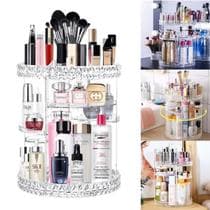 Organizador De Cosmético Maquiagem Acrílico Giratório 360º - ORGANIZADOR MAQUIAGEM 360GRAUS