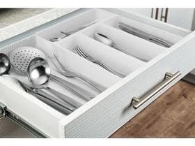 Organizador De Gaveta Extensível Divisor Porta Talheres Utensílios Cozinha Banheiro - Arthi
