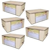 Organizador de Guarda-Roupa Closet Armazena Edredon Roupa de Cama Anti-Mofo kit 5 peças - Kit Vb Home