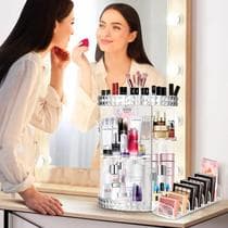 Organizador De Maquiagem Giratório 360 Torre Acrílico Makeup - ORGANIZADOR MAQUIAGEM 360GRAUS