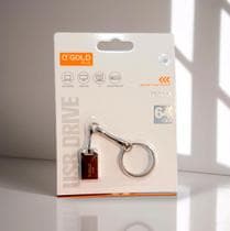 Pendrive Mini Chaveiro Metal 64GB A'GOLD PNM-54 - AGold