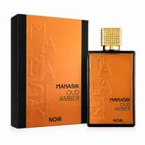 Perfume Manasik Oud Amber Noir EDP 100ml Masculino Árabe Importado Premium