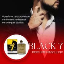 Perfume Masculino com Feromônio Masculino o mais vendido Black 7 - fragancia intense - IMPORTADO