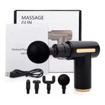 Pistola Massageadora Mini Massageador Muscular Corporal 4 em 1 Elétrico Portátil Profissional Massagem Relaxante Recarregável USB Massage Gun - MAGALU - CITARO VARIEDADES