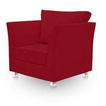 Poltrona Decorativa para Sala e Quarto Lisboa Suede - Sonho das Poltronas