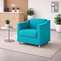 Poltrona Decorativa Tilla Reforçada Sala, Consultório Balaqui Decor