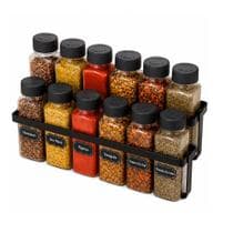 Porta Temperos e Condimentos Cozinha com 12 Potes de tempero - QUALISPICE