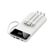 Portátil Power Bank 20000mAh Tela Digital com 04 Saídas USB / V8 / TIPO-C / Lightning KA-9558 - NoBrand
