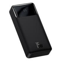 Power Bank Baseus 20000mAh com Display Carregador Portátil USBC, Carga Rápida 15W, Compacto e Leve para Viagens