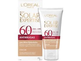 Protetor Solar Facial L'Oréal Paris Solar Expertise Antirrugas Com Cor FPS60