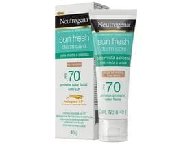 Protetor Solar Facial Para Pele Oleosa Neutrogena Sun Fresh Derm Care FPS70
