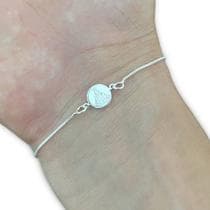 Pulseira Feminina Prata 925 Legítima Nossa Senhora Aparecida - Hakuna Joias