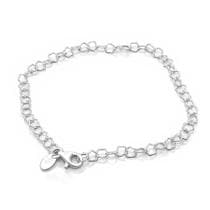 Pulseira Feminina Prata Italiana Maciça 925 Estrela - Lojas La&Ny Pratas