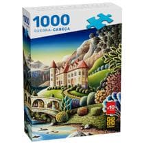 Quebra-Cabeça 1000 peças Castelo na Grécia - Grow