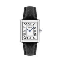 Relógio De Casal À Prova d'Água Com Pulseira De Couro, Quartzo, Casual, Moda, Mostrador Quadrado, - SANDA