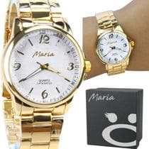 relogio feminino dourado banhado ouro qualidade premium caixa social moda dourado original analogico casual presente - Orizom Relogios