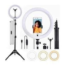 Ring Light Anel De Luz Led 10" 26cm Tripé Grande 2,1 Metros - B-max