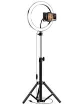 Ring Light Iluminador Led Usb 10 Polegadas 26Cm Com Suporte Tripé 2 Metros - B Max