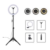 Ring Light Led Iluminador 26cm Completo 2,1m Tripé 210cm - Ring Fill