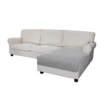 Sofá Slipcover Easy-Going em forma de L secional 110 x 170 cm cinza claro