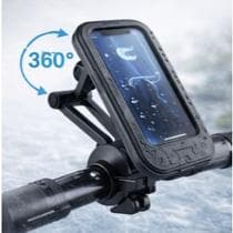 Suporte Celular Bike Moto Capa à Prova de Chuva Rotação 360 Tela Sensível - NoBrand