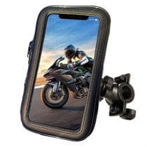 Suporte de Celular a Prova D'Água Impermeável para Bicicleta Moto Bike GPS e Guidão, Gira 360 Até 6.6 Polegadas - RBSanches