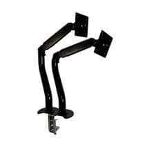 Suporte de Mesa Articulado para 2 Monitores de 15" a 34" Dual Iron Lift Rise Mode, Ajuste de altura, Pistão a Gás, Preto - RM-IL-02-B