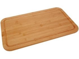Tabua de Corte Carne Churrasco Madeira Bambu Mor 50x30cm