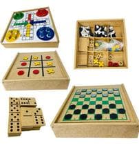 Tabuleiro 4 Em 1 Dama Ludo Velha Dominó Jogo Educativo Made - ZARAMELA BRINQUEDOS EDUCATIVOS