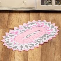 Tapete Decoração Baby Infantil para quarto de bebê Nuvem Rosa Menina Bico Decorativo - L2M
