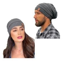 Touca Caída Tricô Gorro Boina Beanie Lã Masculina Feminina Macio Quentinho - SUPREMA OPÇÃO