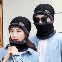 Touca De Inverno Gorro De Frio De Lã Toca Gola Cachecol unissex infantil adulto forrado quentinho - Shop Manu