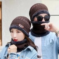 Touca De Lã Gorro Forrado Unissex Grossa Térmica Adulto Frio Marrom Escuro - Hat Cold