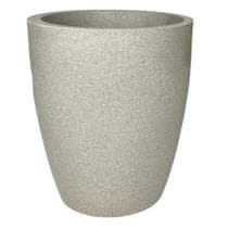 Vaso de planta luxo decorativo coluna jateada varanda e jardim 28x23 - mspaisagismo