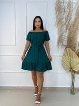 Vestido feminino mid ciganinha ombro a ombro vestidos de festa curto soltinho moda evangelica cristã