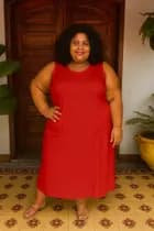 Vestido feminino plus size midi casual fenda unilateral malha algodão moda evangelica