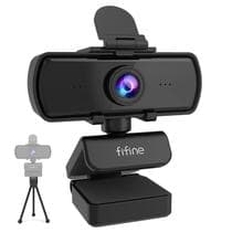 Webcam Full HD 1440p Com Microfone E Tripé Para Desktop E Laptop, Ideal Para Streaming E - FIFINE