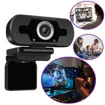 Webcam Para Computador Full HD 360 Usb Com microfone Profissional 1080p